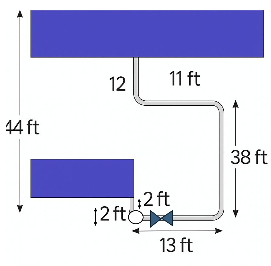 Centrifugal-pump system schematic