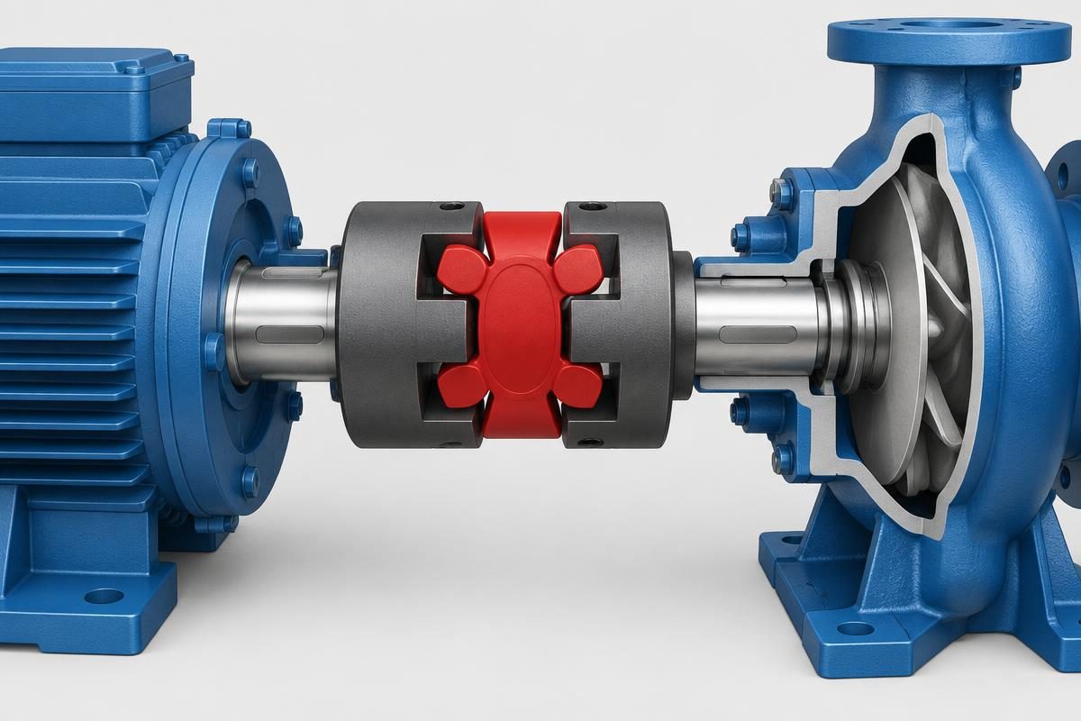 Flexible coupling cutaway
