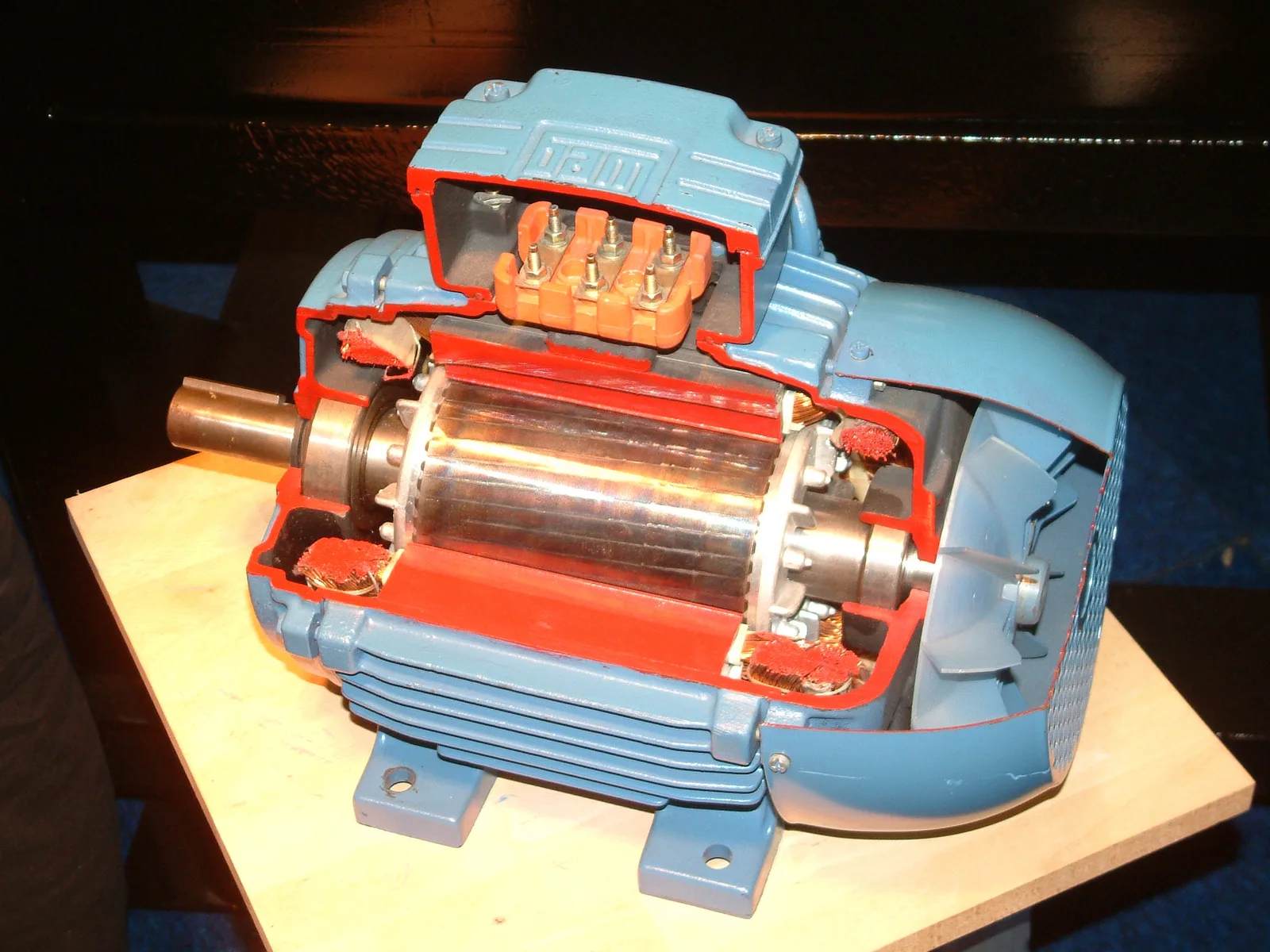 Electric-motor cutaway